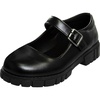 French Toast Girls Round Toe Ankle Strap Maryjane School Shoes Toddler/Little Kid/Big Kid(Black)