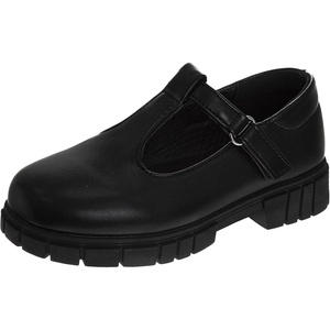 French Toast Girls Round Toe Ankle Strap Maryjane School Shoes Toddler/Little Kid/Big Kid(Onyx)
